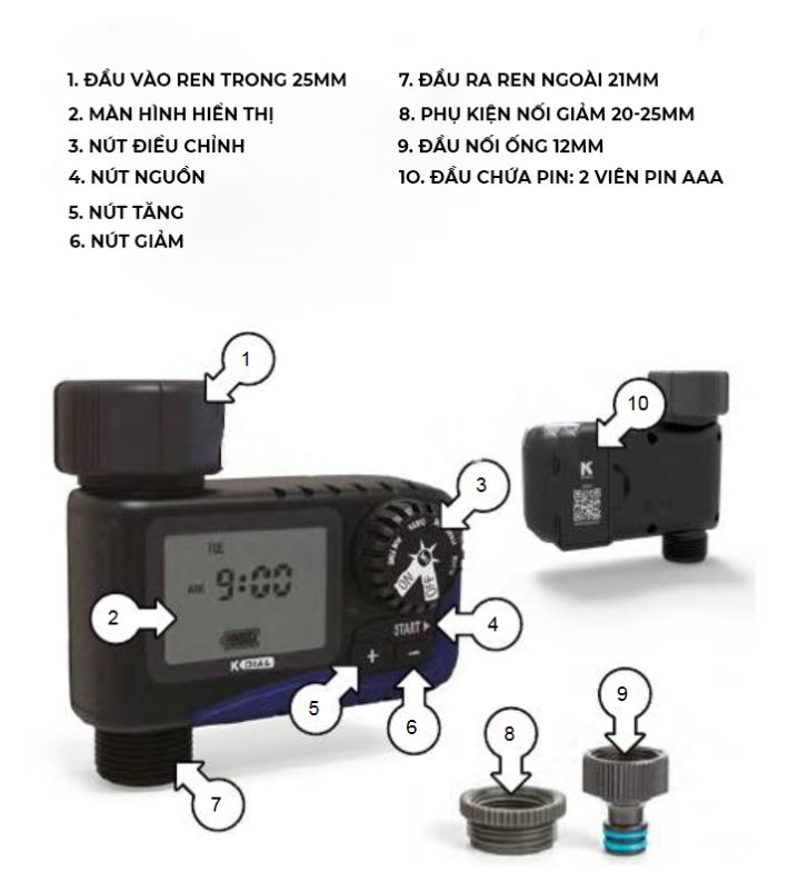 Timer hẹn giờ tưới tự động và các lỗi thường gặp