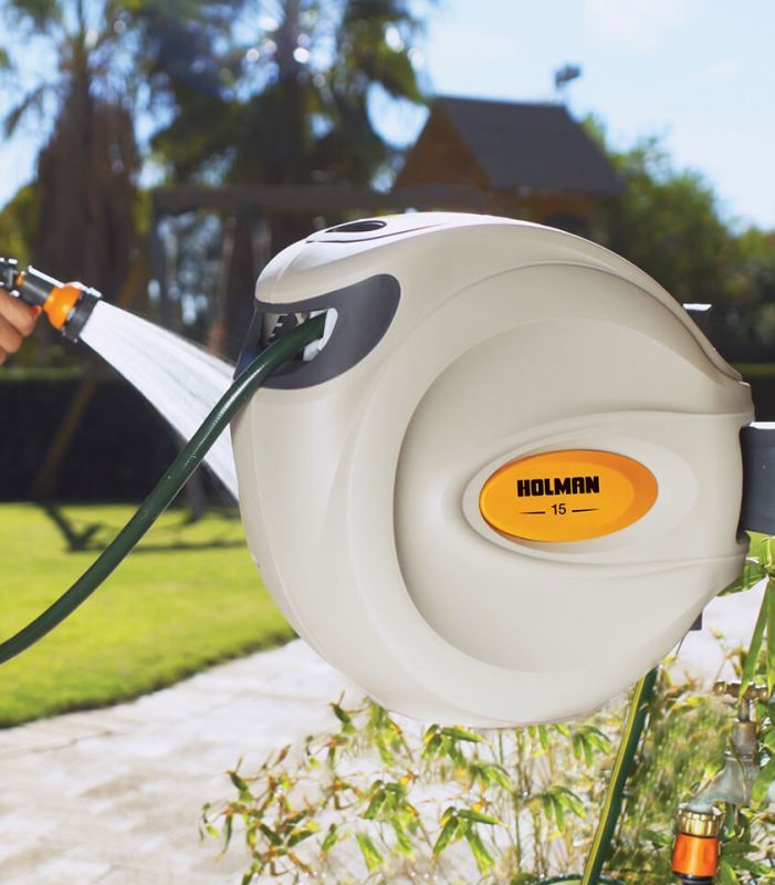 Bộ cuộn ống tưới tự thu dây Holman 15m